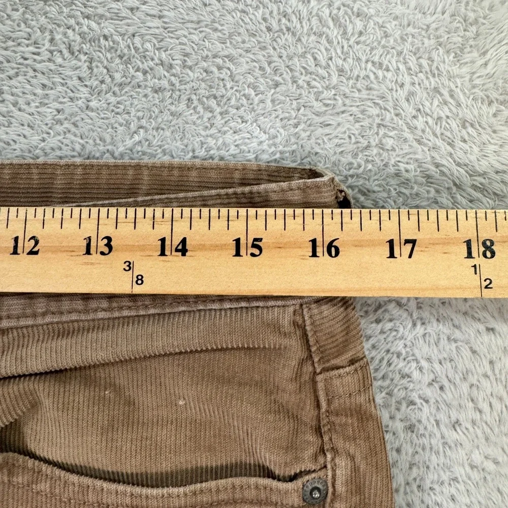 J. Crew 484 Slim Fit Mens 31x32 Corduroy Pants Tan Stretch Extra Slim Narrow